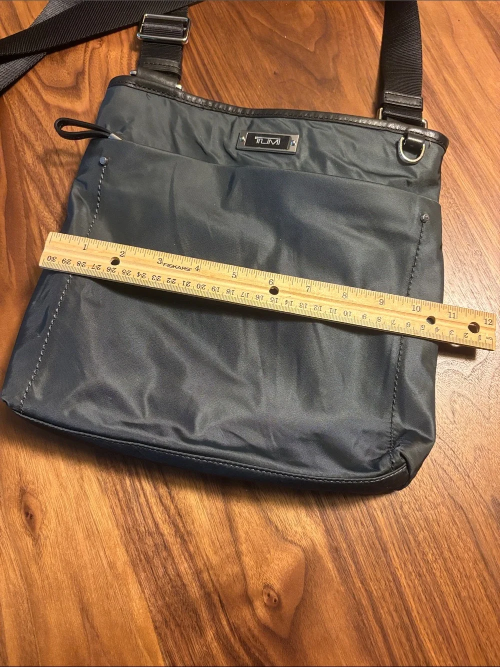 Tumi Black Nylon Crossbody Messenger Bag